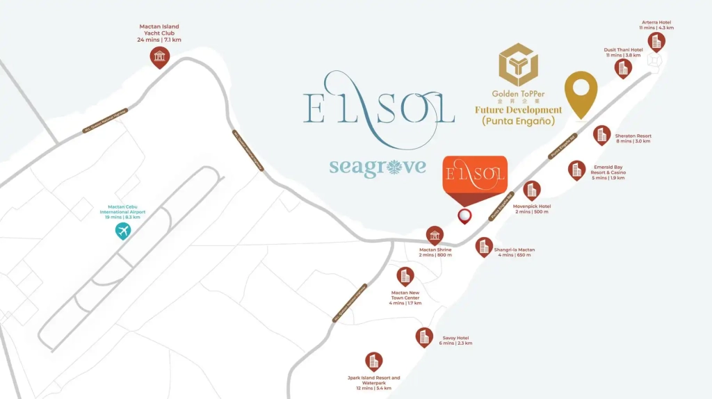 Location map El Sol Mactan
